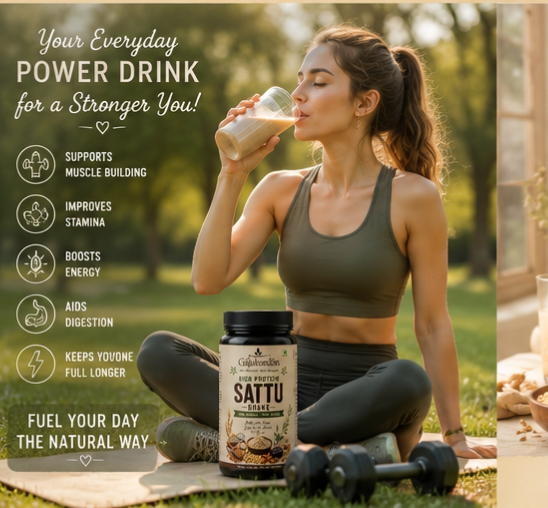 High Protein Sattu Shake | Pure Natural Homemade Nutrition | Plant Protein 100% Natural 500gram